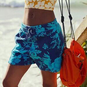 Free People Movement Sprint To The Finish Printed Sweat Shorts M